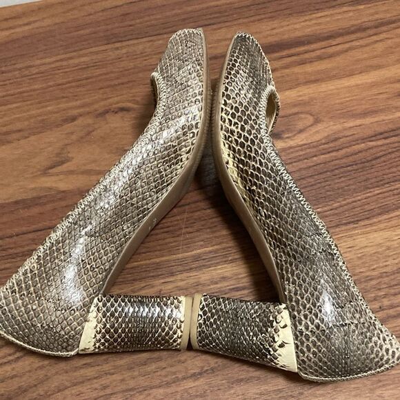 Prada Snakeskin Peep Toe Pumps with Block Heels. Size EU 36.5. - Picture 5 of 9